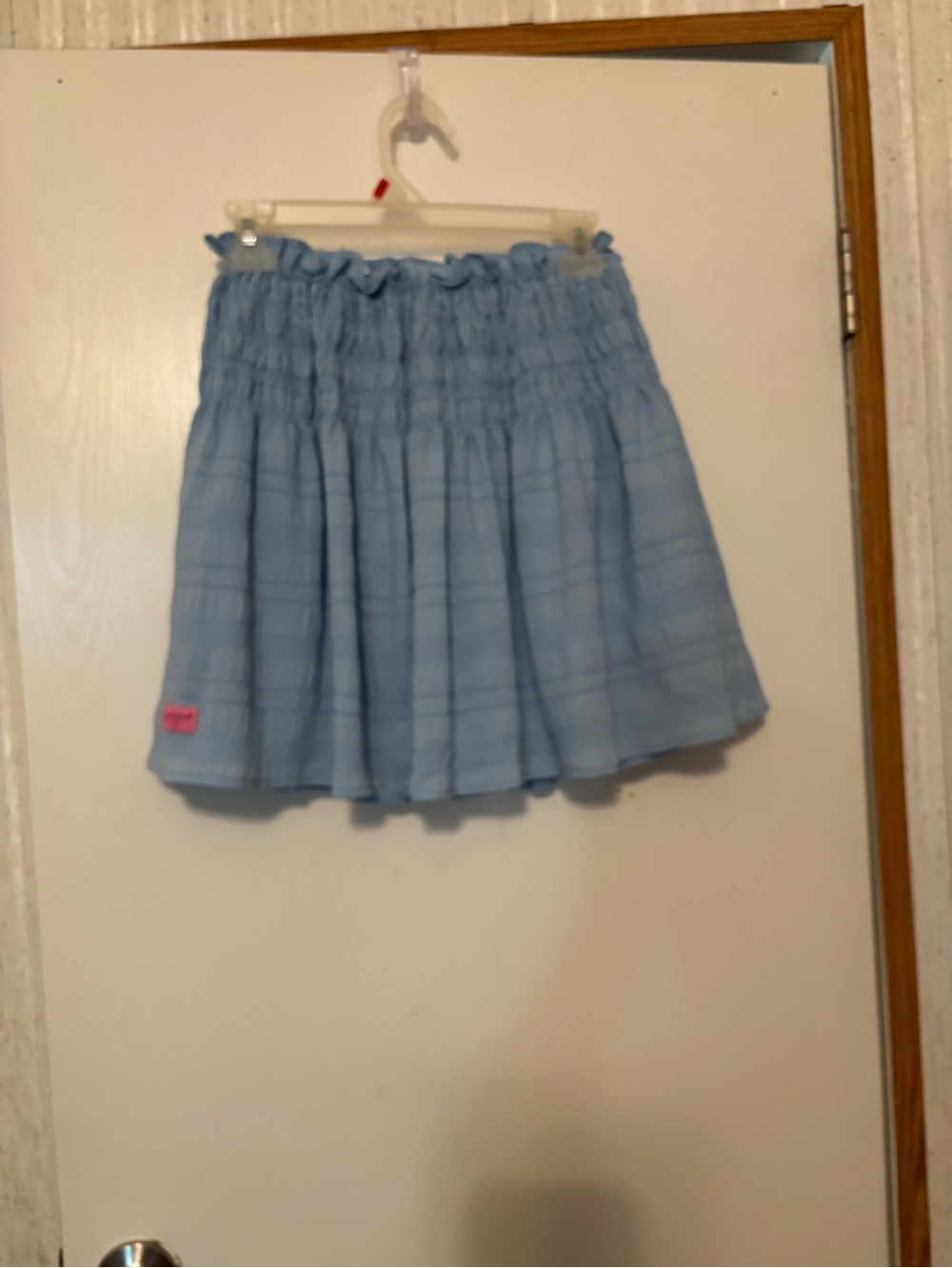 Simply Southern Light Blue Smocked Skort
